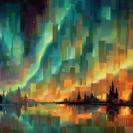 "Aurora Borealis" by Lincoln Cannon