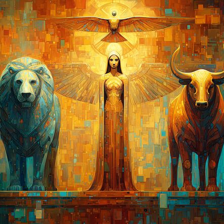 "Four Living Creatures" by Lincoln Cannon